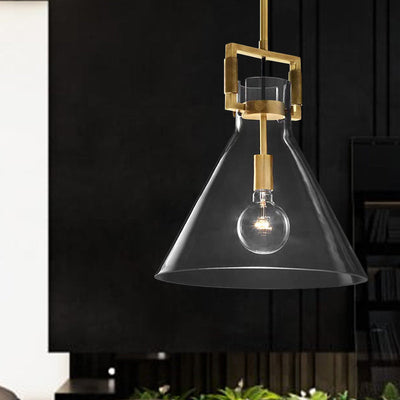 Delira Hanglamp Messing Glas Modern