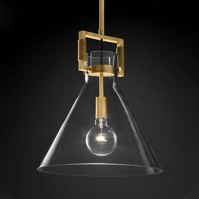 Delira Hanglamp Messing Glas Modern