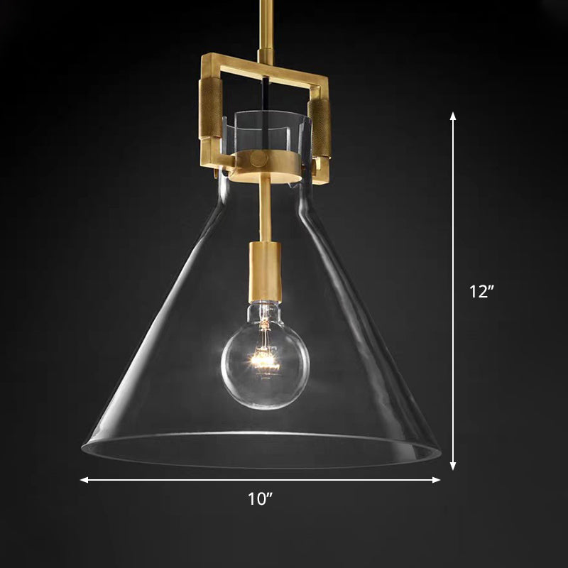 Delira Hanglamp Messing Glas Modern