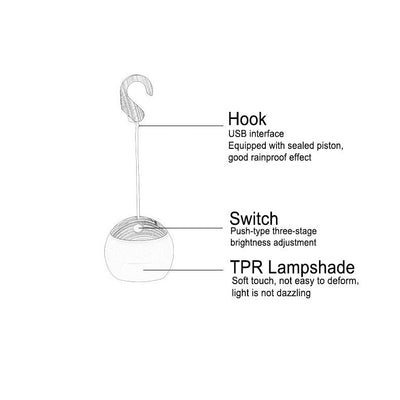 Delira Hanglamp Outdoor USB Designlicht