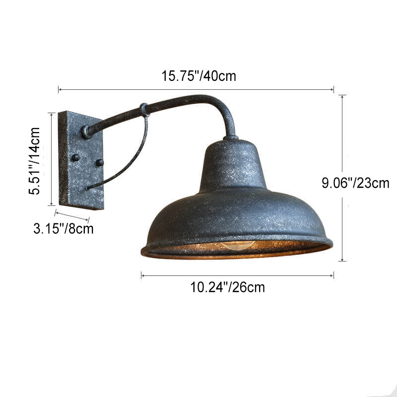 Delira Vintage Wandlamp Buiten Metaal Industrieel