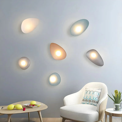 Delira Wandlamp Glas Pebble Kleuren