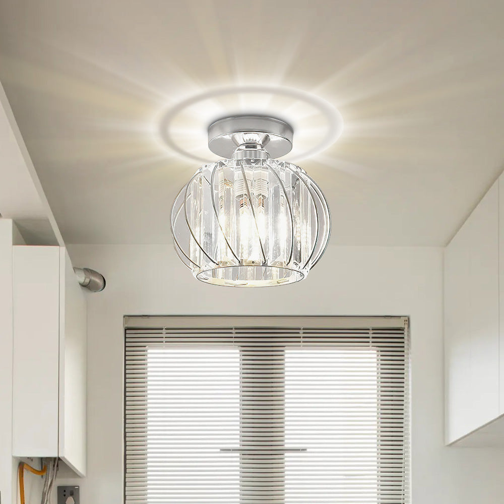 Delira Plafondlamp Glas Zwart Minimalistisch