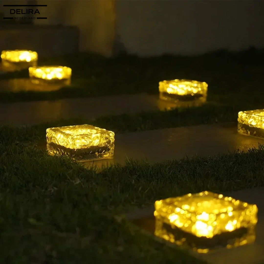 GlowBrick™ – Solar Lichtsteen voor tuin & terras