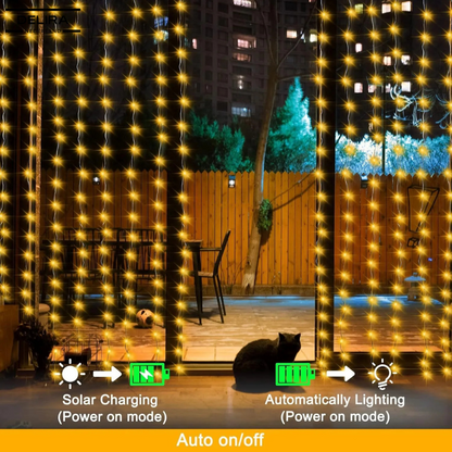 Lichtgordijn SolarGlow™ – Sfeervolle buitenverlichting zonder stroomgedoe