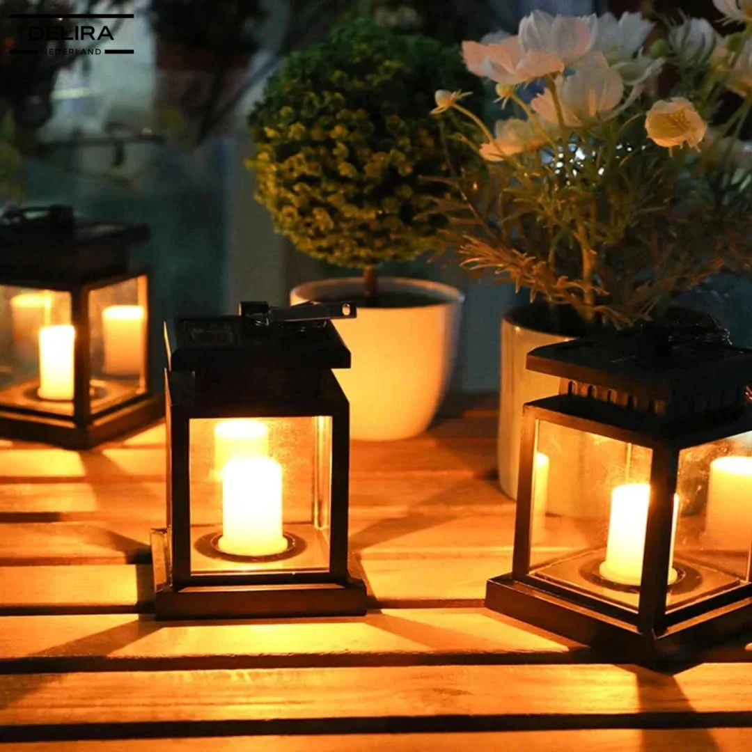 LumièreGlow™ – De stijlvolle solar lantaarn voor een warme, veilige sfeer