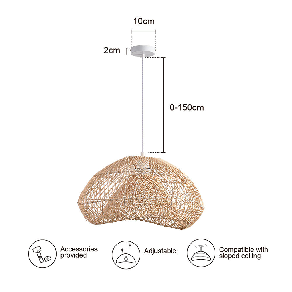 Delira Hanglamp Rotan Wave Design