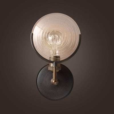Delira Wandlamp Metaal Glasbol Zwart