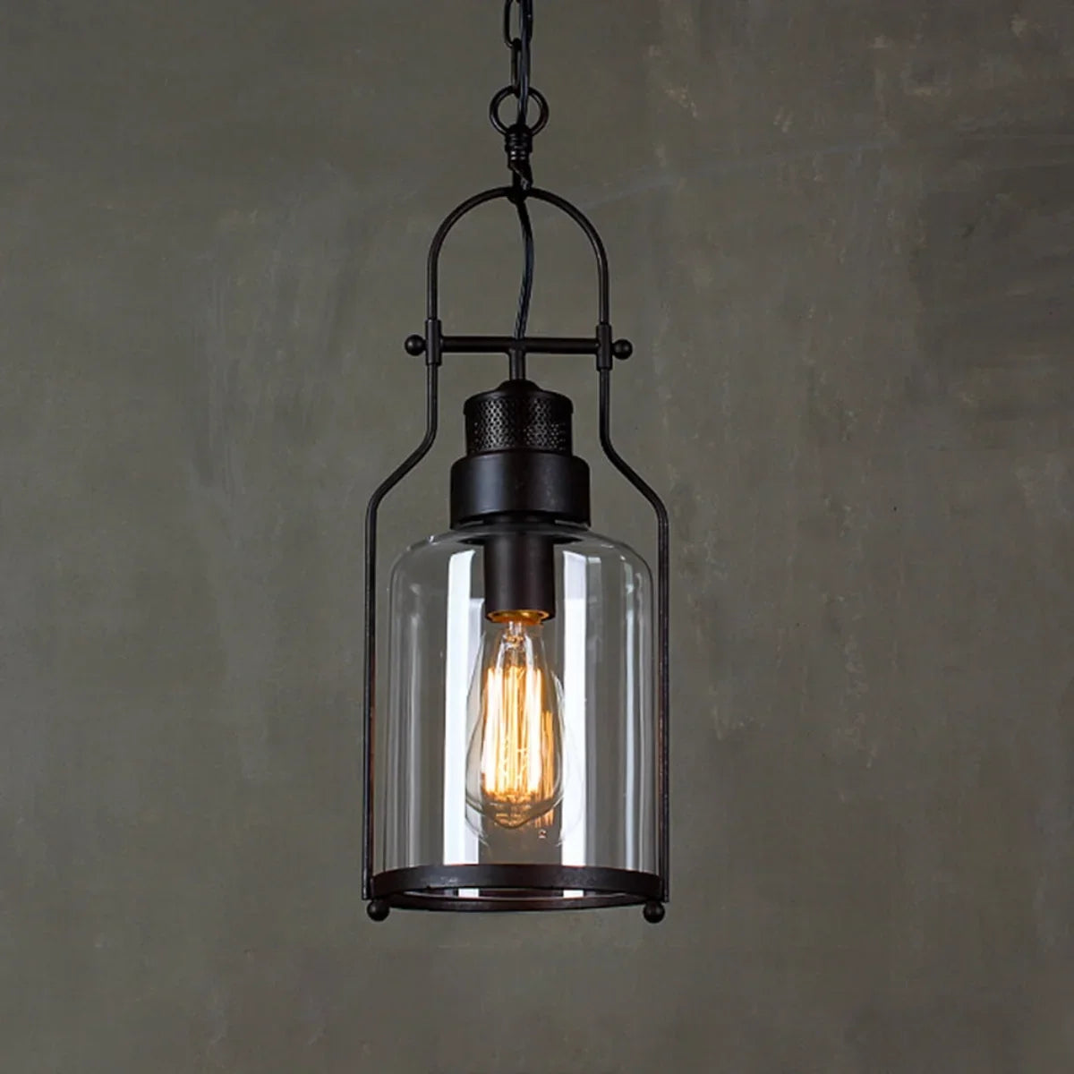 Delira Hanglamp Industrieel Glas Vintage