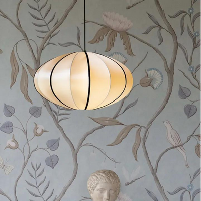 Delira Hanglamp Zijde Pompoenvorm