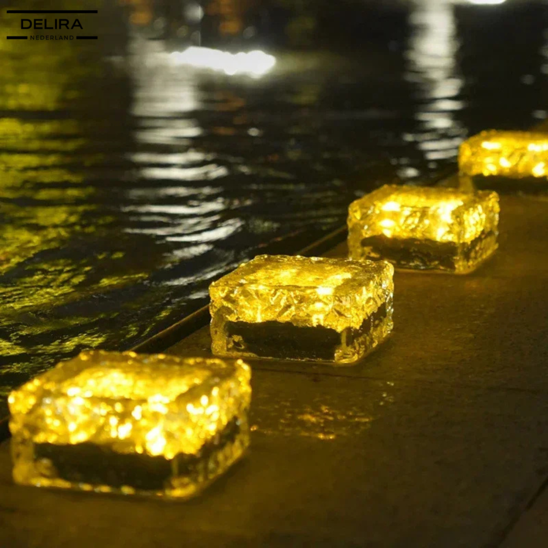 GlowBrick™ – Solar Lichtsteen voor tuin & terras