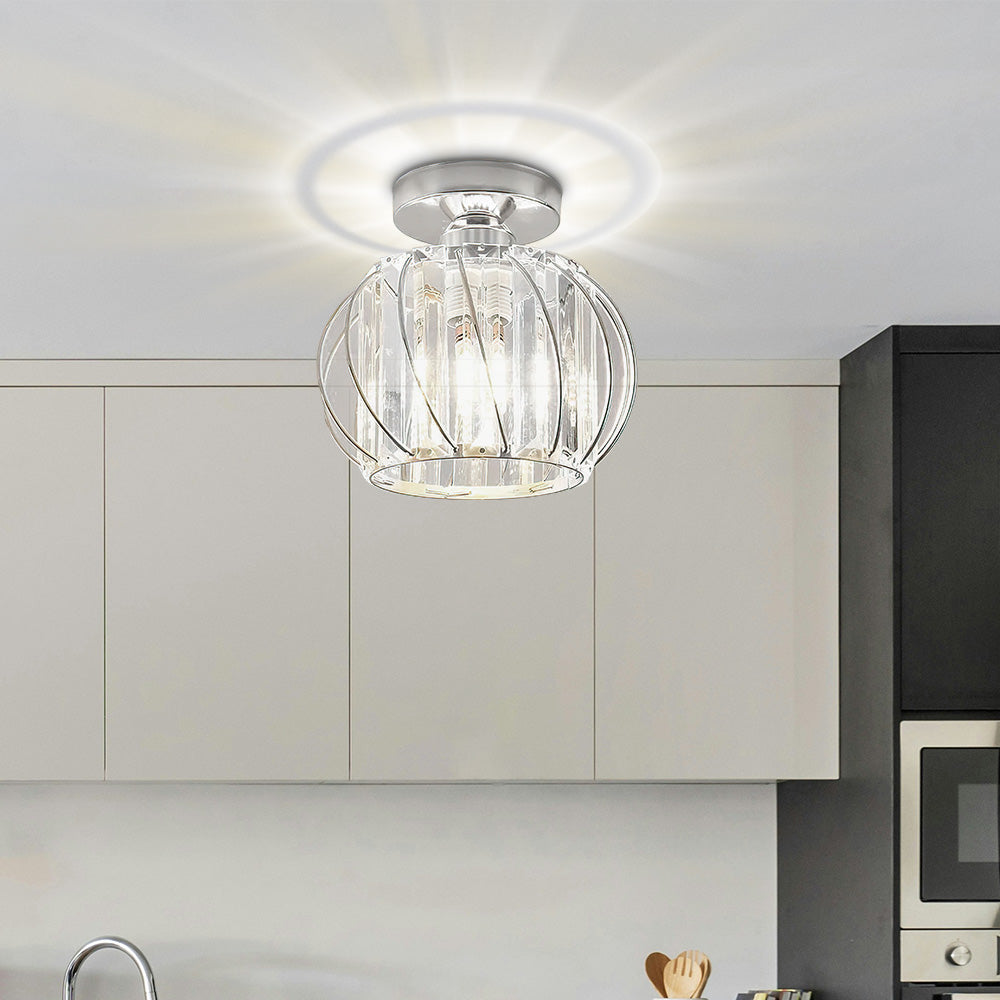 Delira Plafondlamp Glas Zwart Minimalistisch
