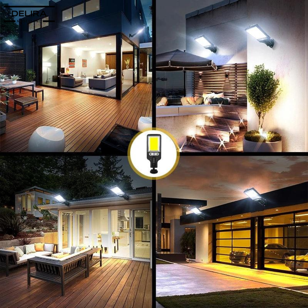 LumaShield™ – Slimme solar wandlamp voor veiligheid en gemak, waar je ook bent