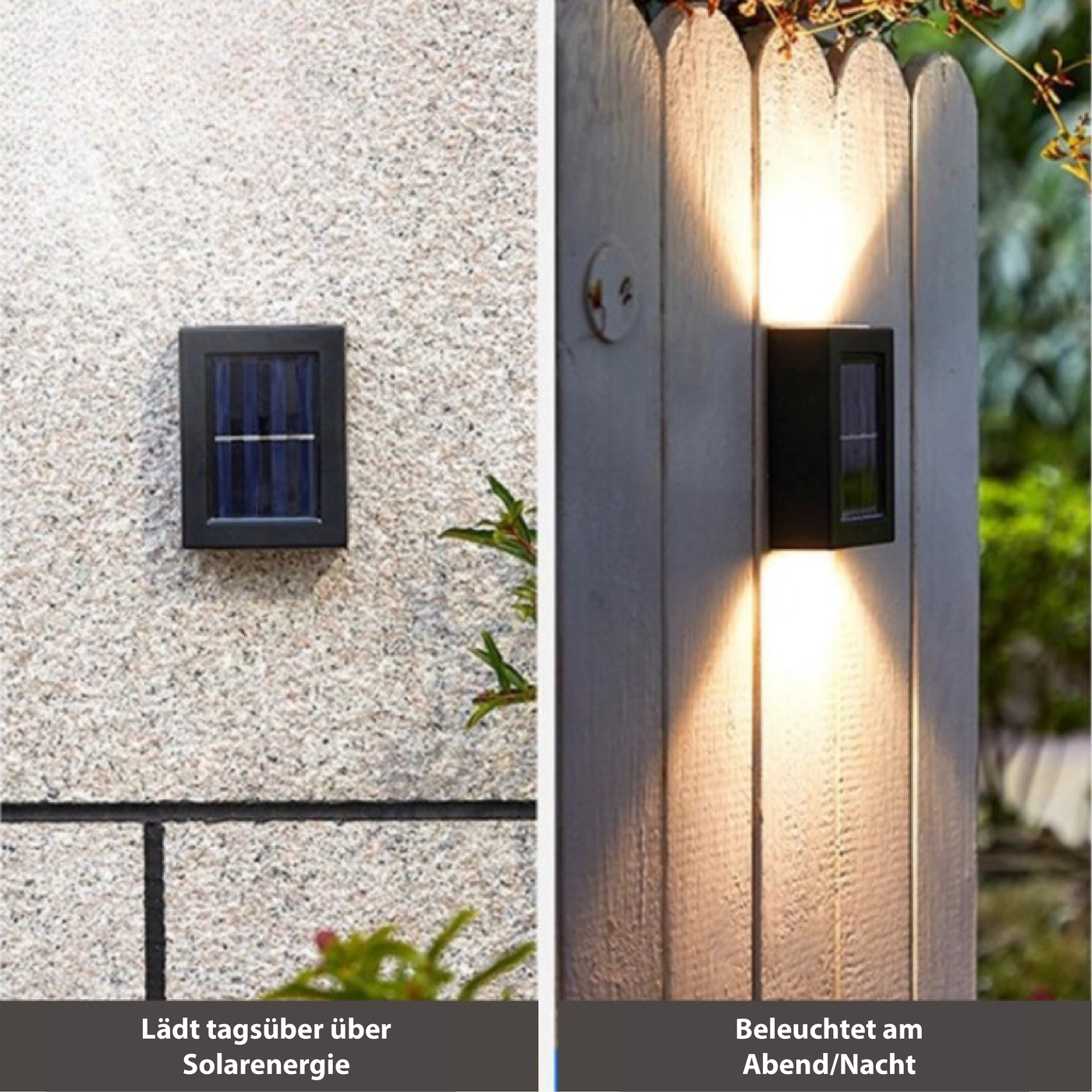 Delira Solar Wandlamp Buiten Warm Licht