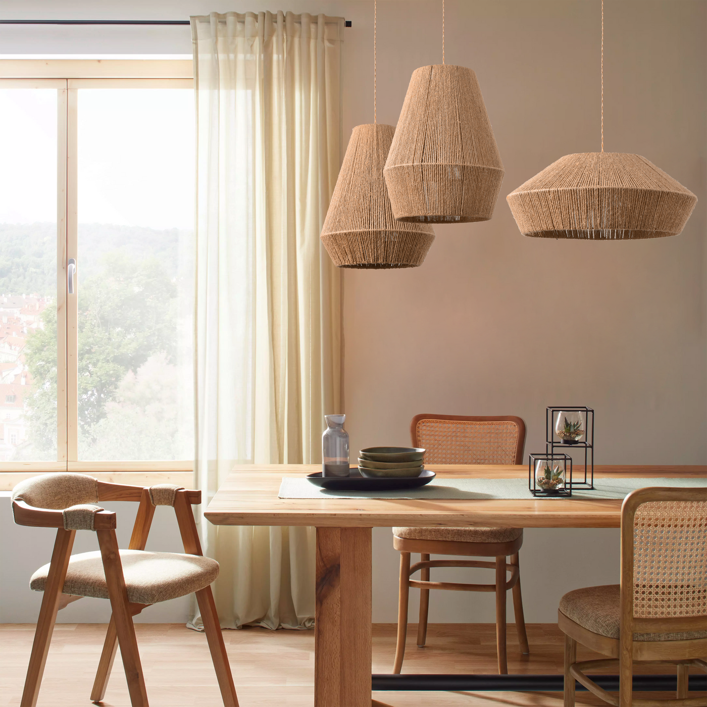 Delira Hanglamp Touw Natuurlijke Look
