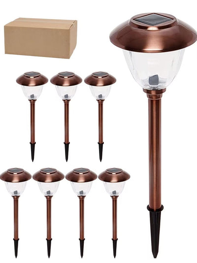 Delira Solar Padverlichting Set van 8 RVS Buitenlampen