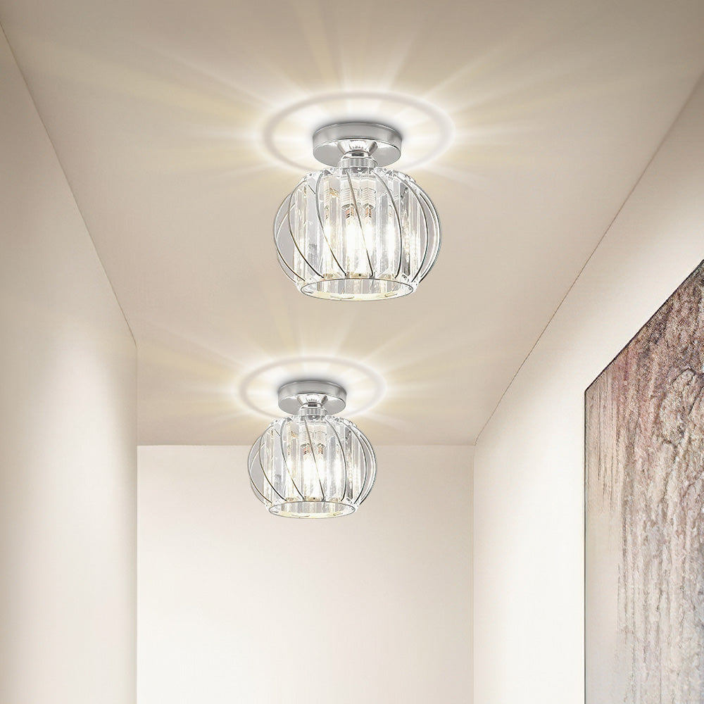 Delira Plafondlamp Glas Zwart Minimalistisch