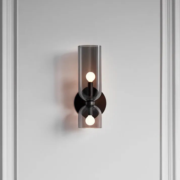 Delira Wandlamp Dubbele Glaslamp Design