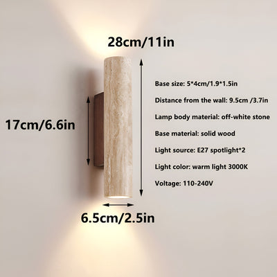 Delira Wandlamp Travertin Eenvoud
