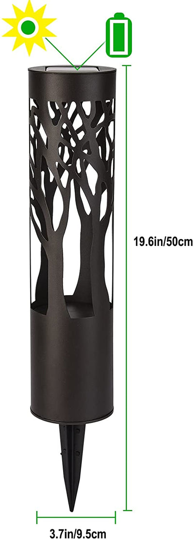 Delira Solar Padverlichting Set van 2 Bronskleurige Tuinlampen