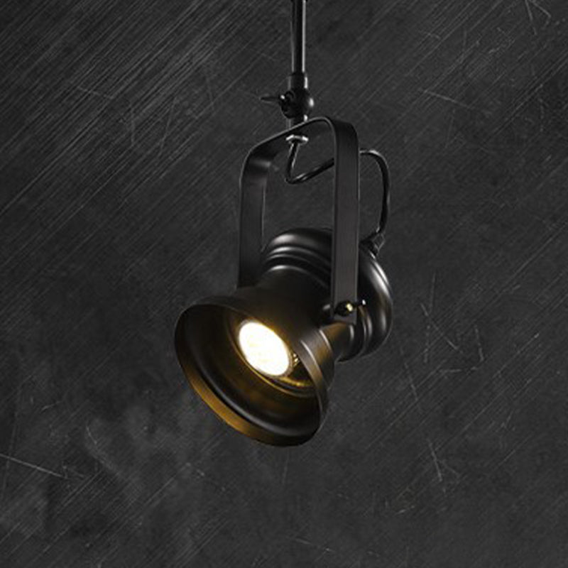 Delira Plafondlamp Zwart Industrieel Spotlicht
