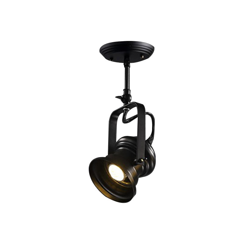 Delira Plafondlamp Zwart Industrieel Spotlicht