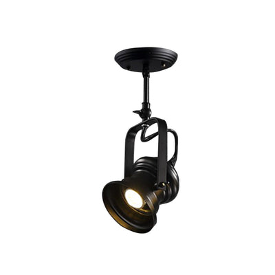Delira Plafondlamp Zwart Industrieel Spotlicht