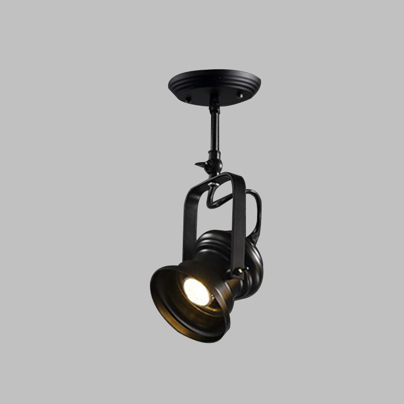 Delira Plafondlamp Zwart Industrieel Spotlicht