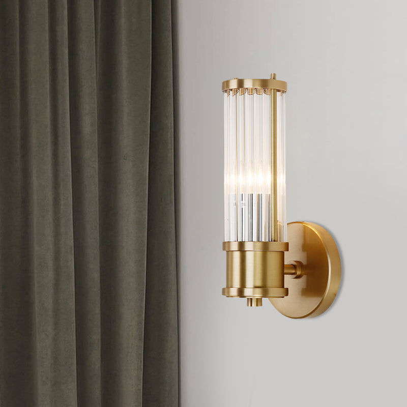 Delira Wandlamp Goud Kristallen Cilinder