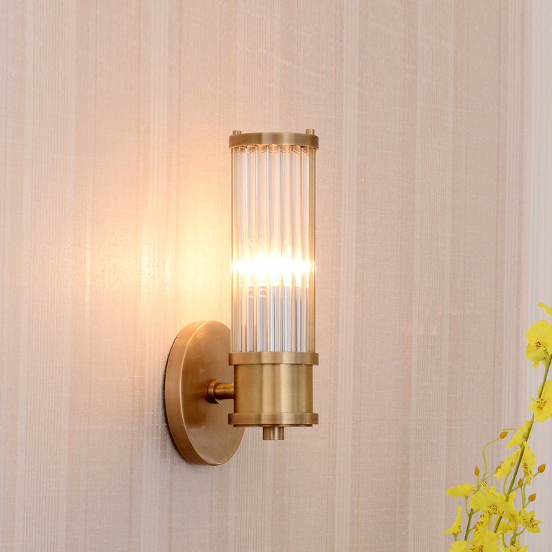 Delira Wandlamp Goud Kristallen Cilinder