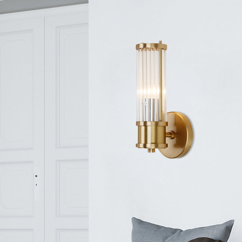 Delira Wandlamp Goud Kristallen Cilinder