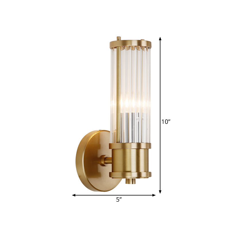 Delira Wandlamp Goud Kristallen Cilinder