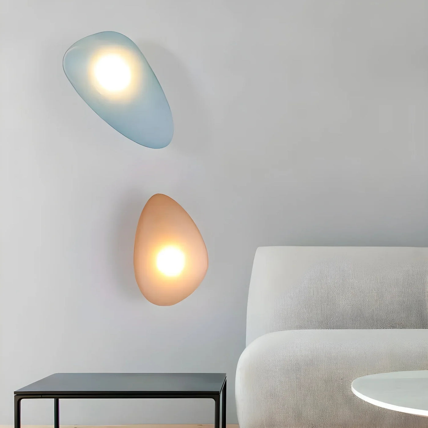 Delira Wandlamp Glas Pebble Kleuren