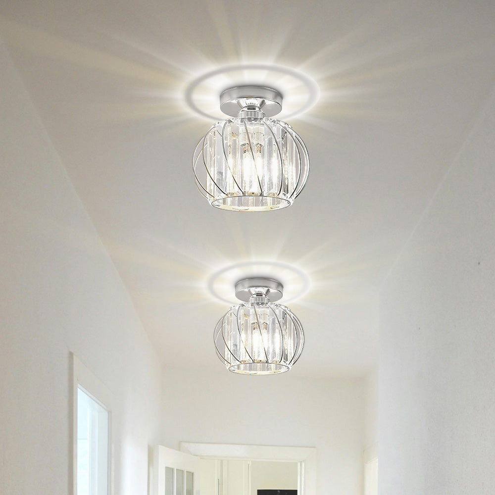 Delira Plafondlamp Glas Zwart Minimalistisch