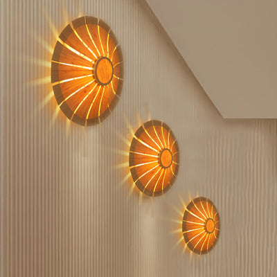 Delira Wandlamp Hout Rond Modern