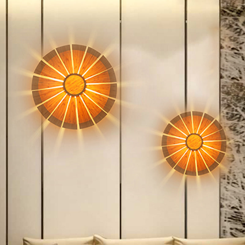 Delira Wandlamp Hout Rond Modern