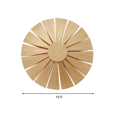 Delira Wandlamp Hout Rond Modern