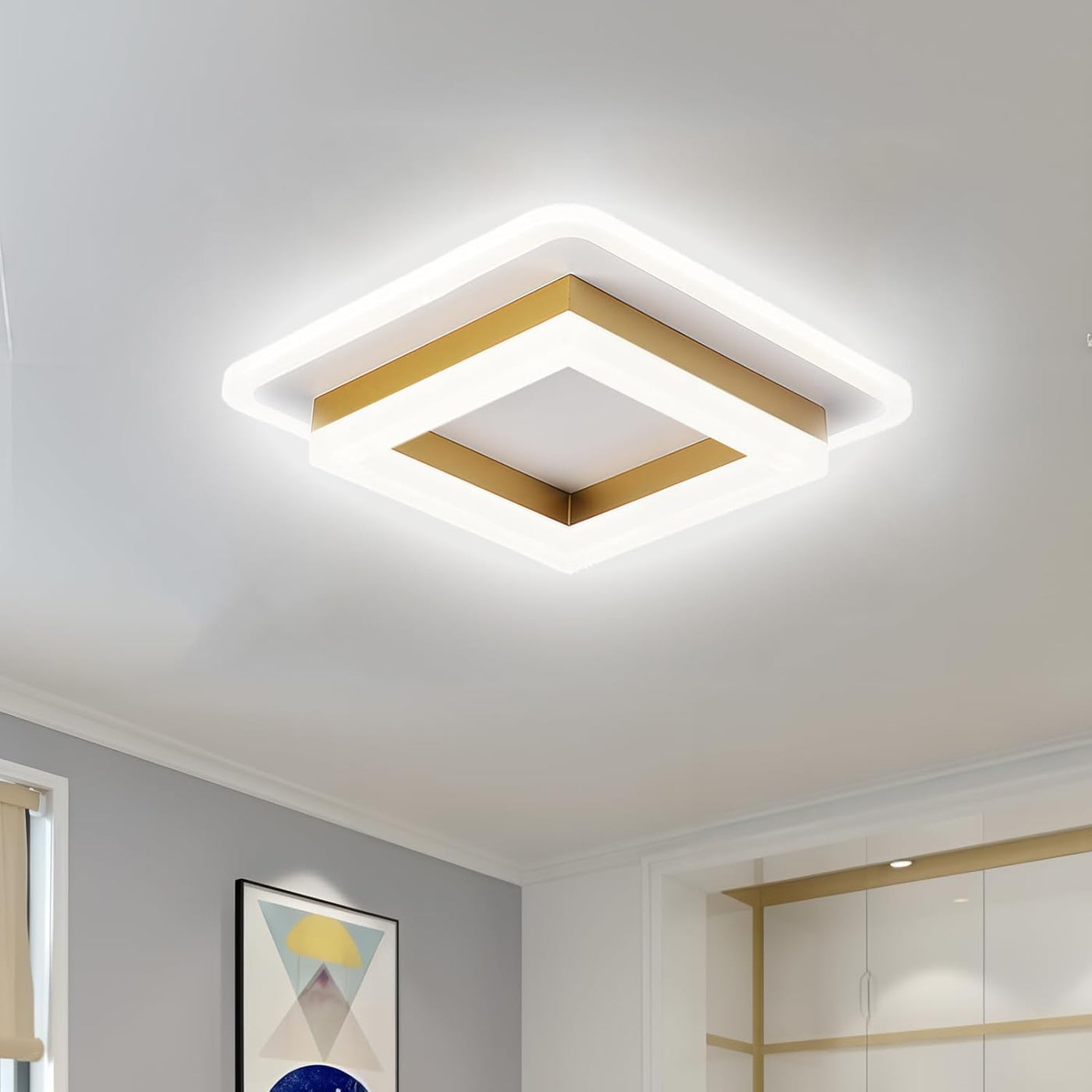 Delira Plafondlamp Vierkant LED Design