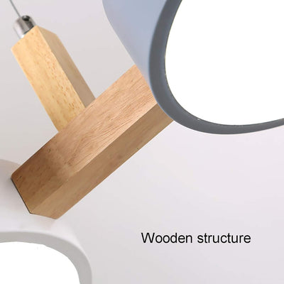 Delira Cilinder Hanglamp Scandinavisch Metaal Hout