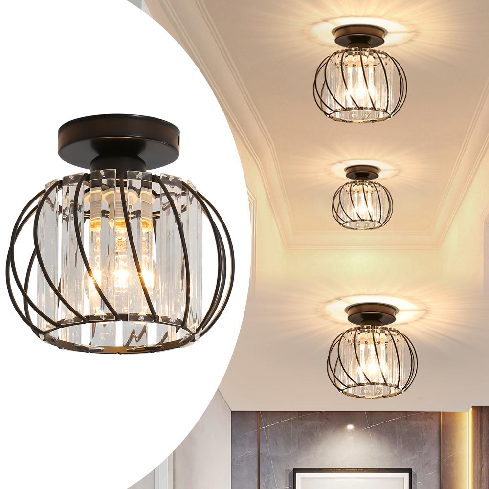Delira Plafondlamp Glas Zwart Minimalistisch