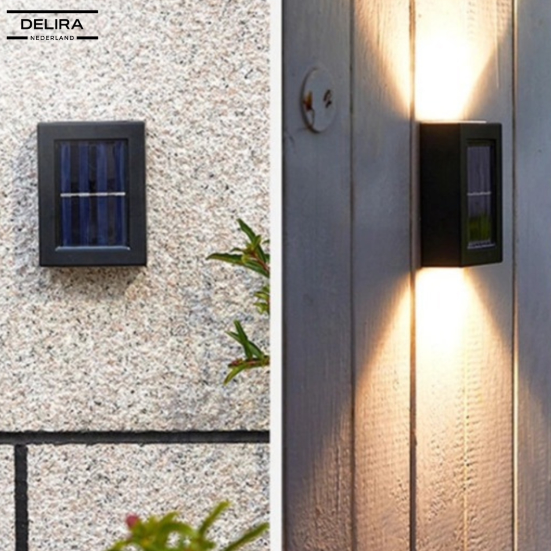 LumaBrite™ – Stijlvolle wandlamp op zonne-energie