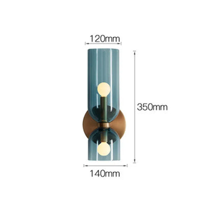 Delira Wandlamp Dubbele Glaslamp Design