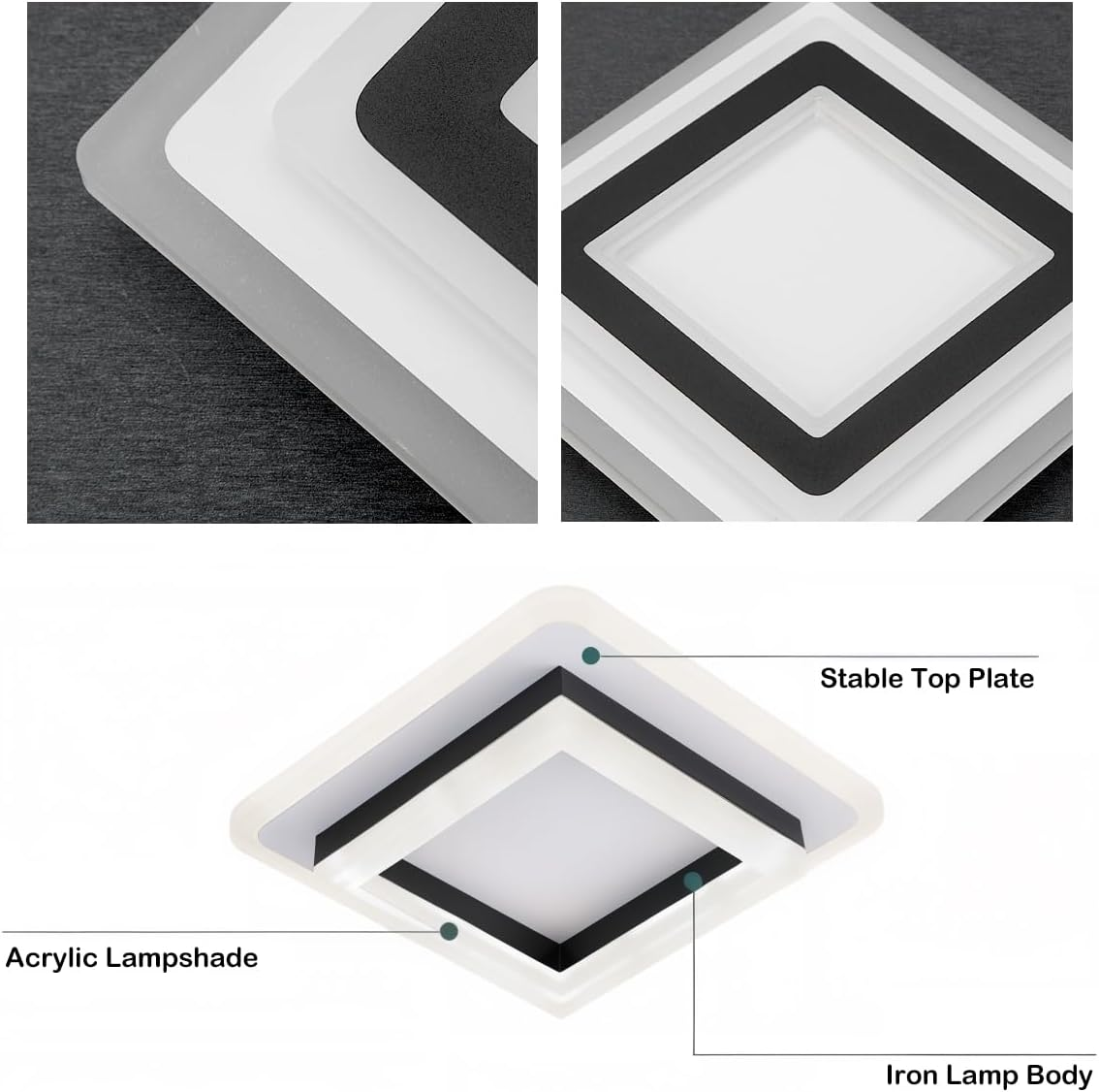 Delira Plafondlamp Vierkant LED Design