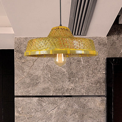 Delira Hanglamp Rotan Hoedvorm Beige