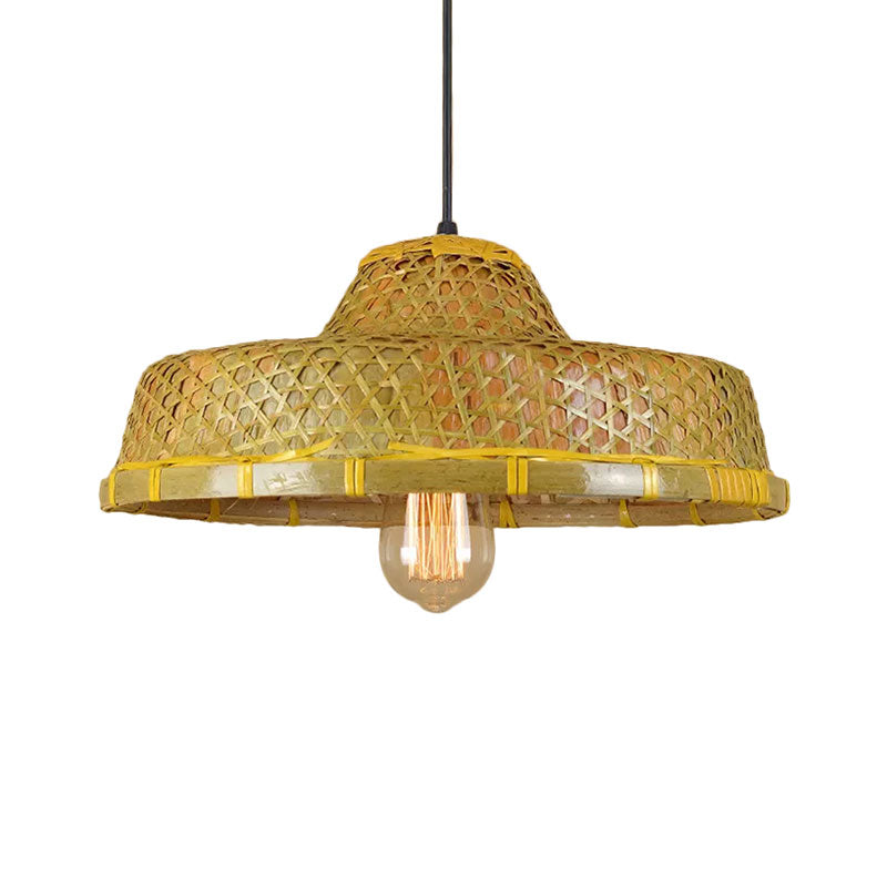 Delira Hanglamp Rotan Hoedvorm Beige