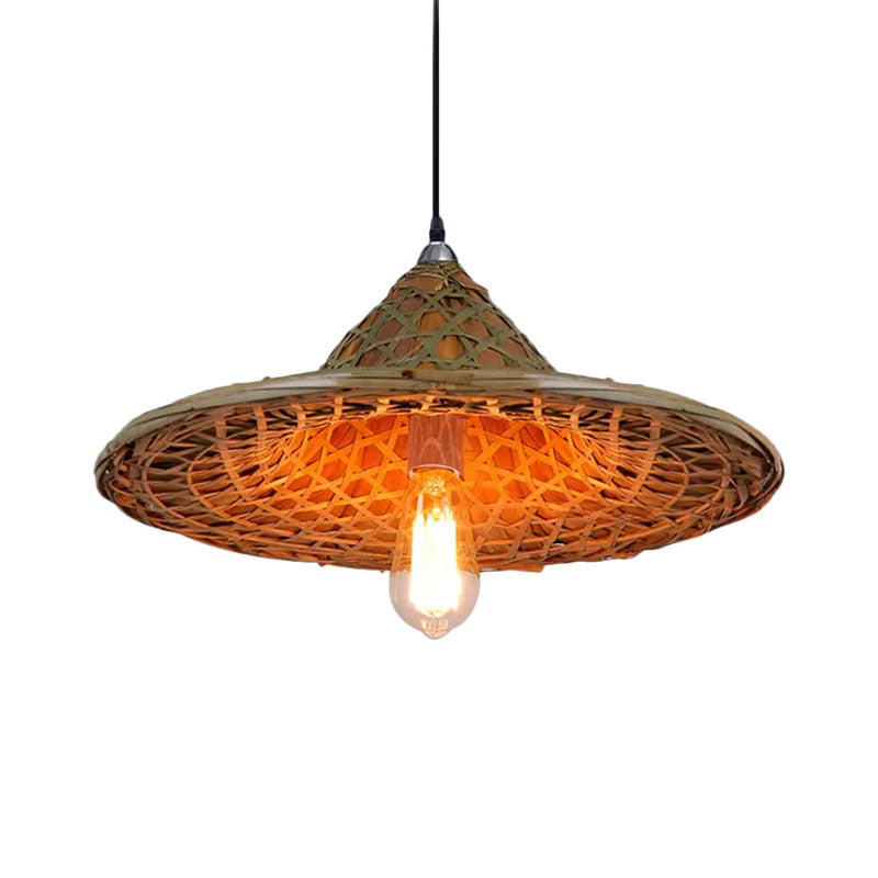 Delira Hanglamp Rotan Hoedvorm Beige