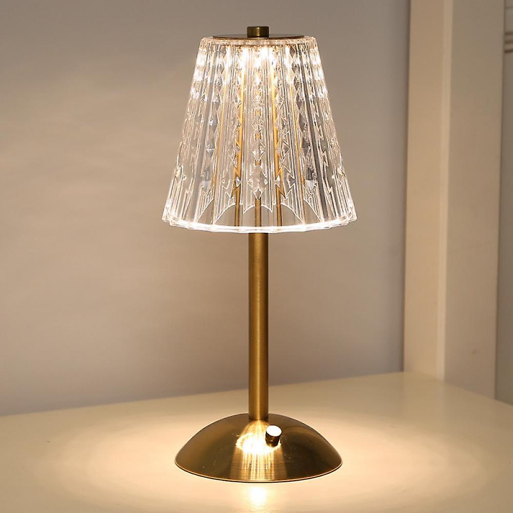 Delira Tafellamp Goud Kristal Design