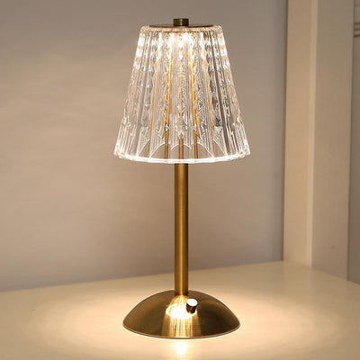 Delira Tafellamp Goud Kristal Design