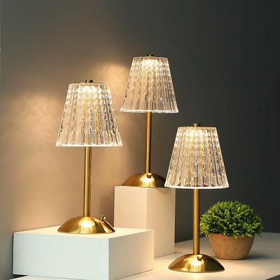 Delira Tafellamp Goud Kristal Design