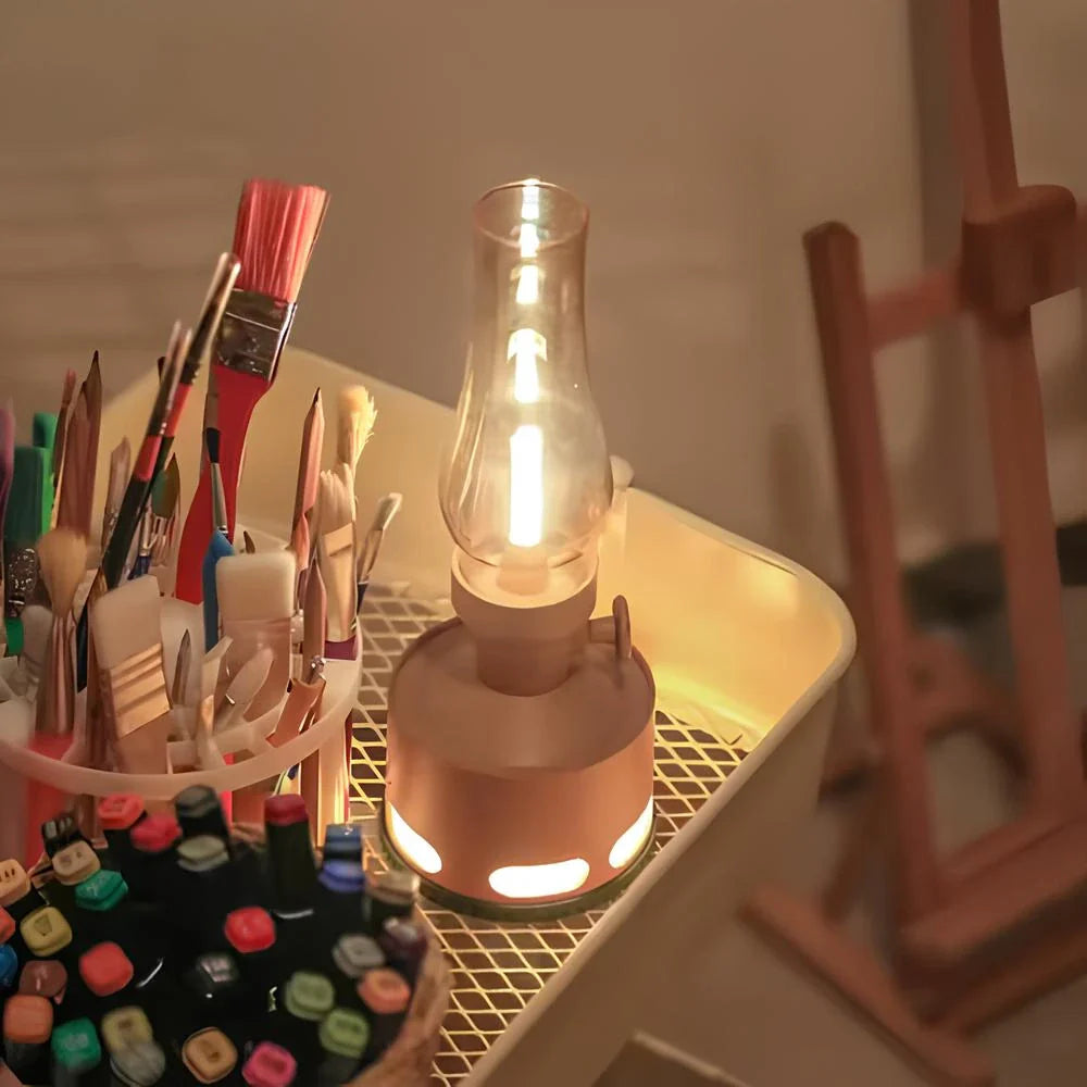 Delira Tafellamp Vintage LED Lantaarn Oplaadbaar